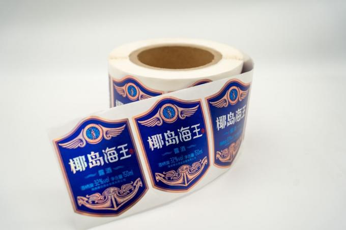 Étiquette de bouteille de vin personnalisée sensible à la chaleur Autocollant Étiquette de produit transparente imperméable à l'eau 5