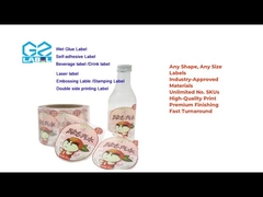 Étiquette auto-adhésive et auto-adhésif personnalisé