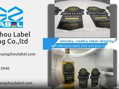 étiquette du vin de vodka