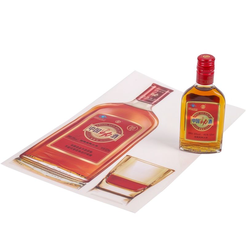 Impression d'autocollants transparents pour les bouteilles de brandy et de whisky