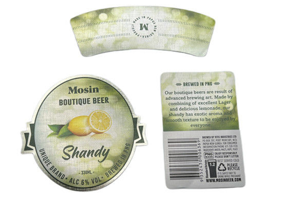 Professionnel de l'étiquette personnalisée de bouteille de bière Étiquette adhésive pour bouteilles de boissons Étiquettes autocollantes pour bouteilles de vin et de jus Vente directe