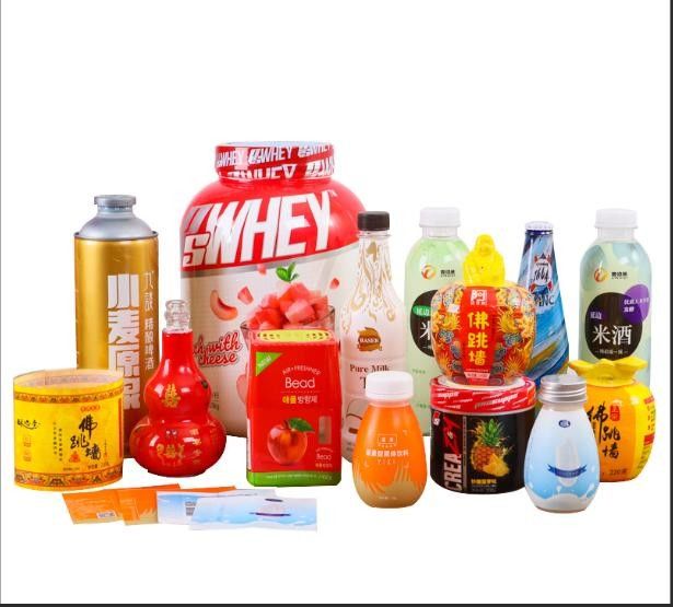Étiquettes à manches rétrécissantes étanches pour les étiquettes aromatisantes en BOPP/PE/PP/PVC/PET blanc