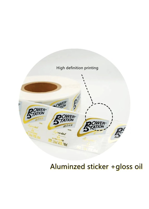 Custom Label Sticker with 10-12 Color Printing for Food and Beverage Grade Applications