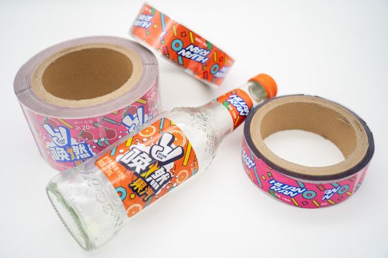 Étiquette de bouteille de boissons personnalisée Étiquette en verre S brillant