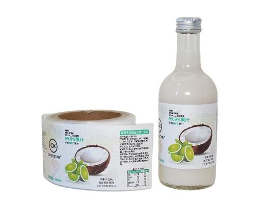 Étiquettes autocollantes rondes sur mesure avec une excellente capacité de production pour les étiquettes de bouteilles de boissons