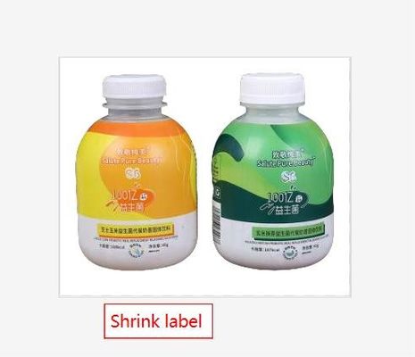 Étiquettes à manches rétrécissantes étanches pour les étiquettes aromatisantes en BOPP/PE/PP/PVC/PET blanc