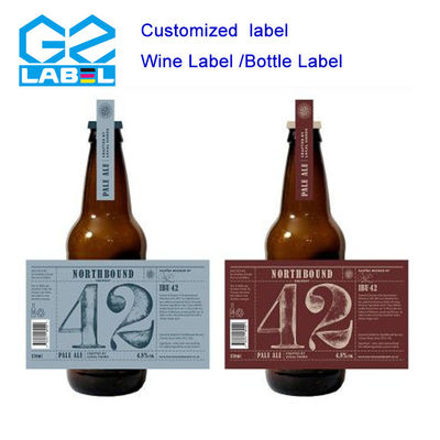 Étiquette autoadhésive et d'impression offset pour bouteilles de boissons Conception personnalisable pour l'emballage